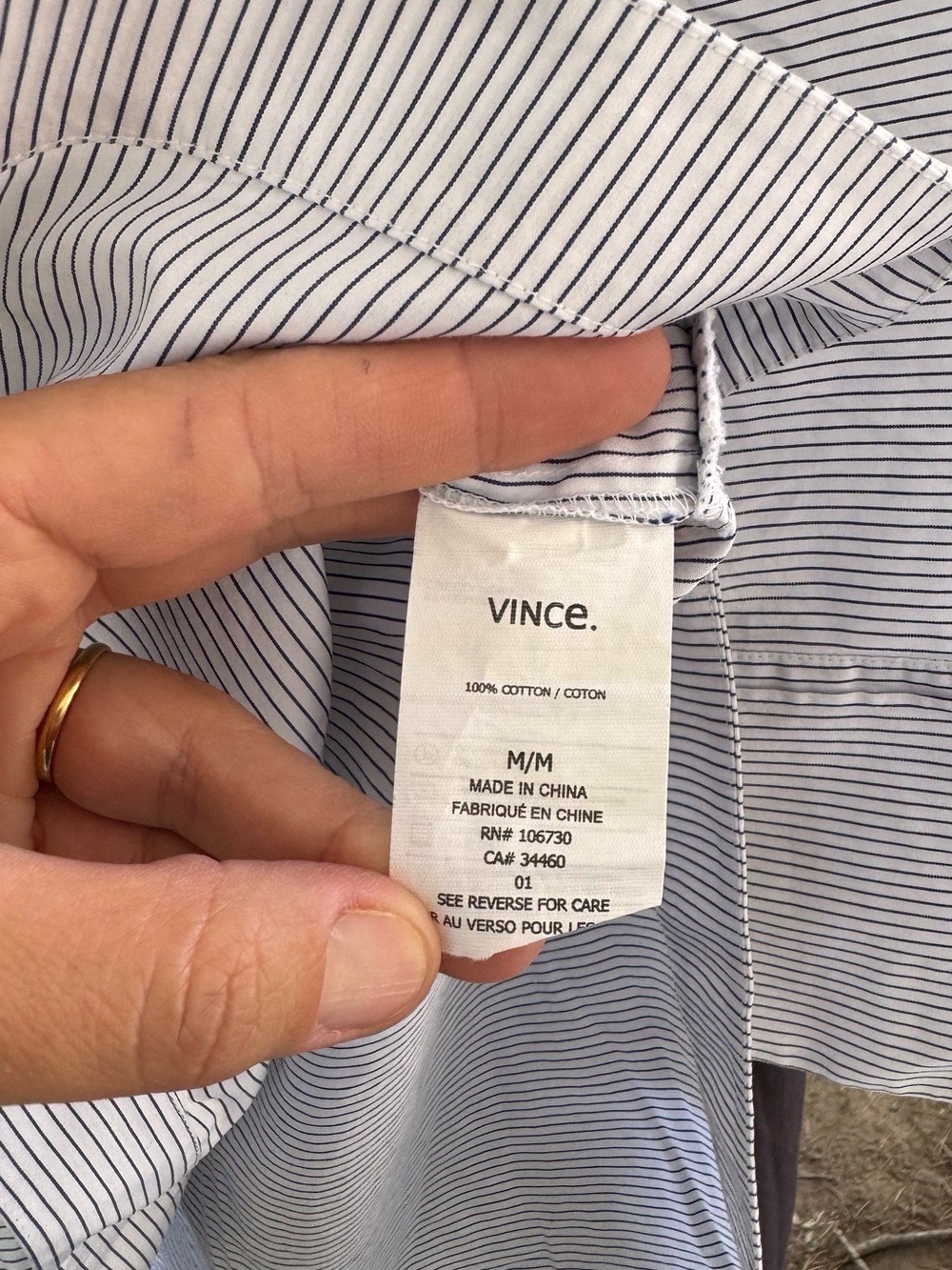 Lot: 2 Vince shirts, medium - Picture 6 of 10